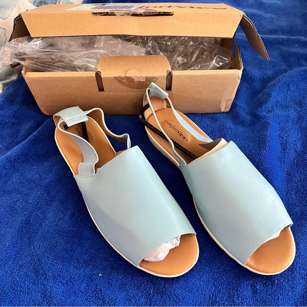 Sandals - Chambray Blue - 12W - NEW - Confortview